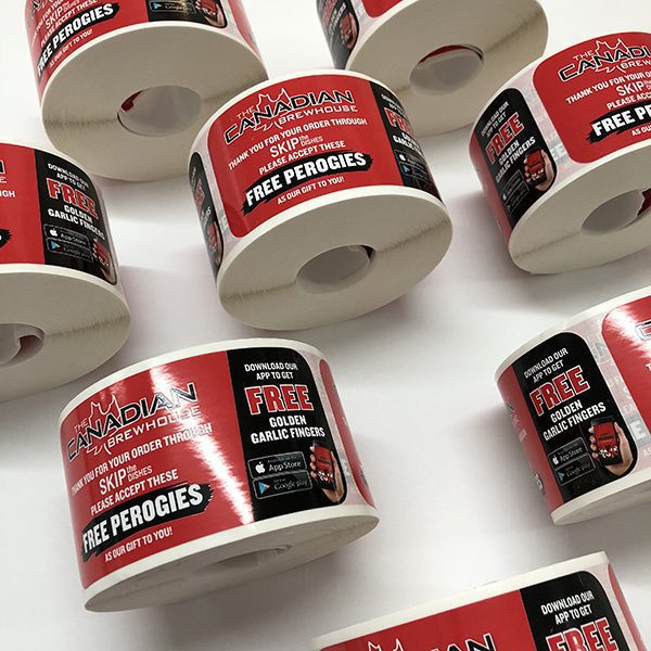 BOPP Roll Labels Sticker Beaver